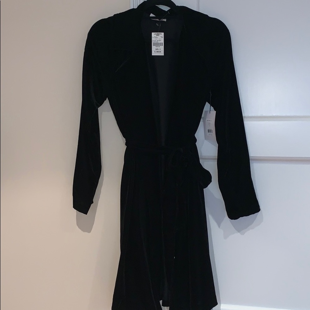 Black velvet jacket